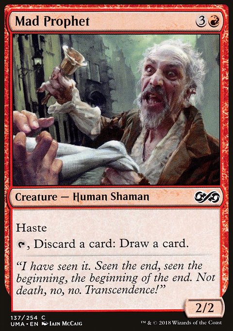 Mad Prophet, Ultimate Masters #137, Magic: The Gathering card