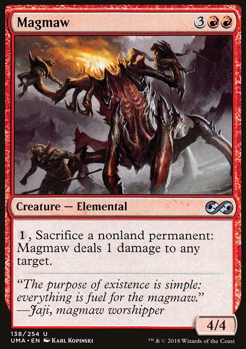 Magmaw, Ultimate Masters #138, Magic: The Gathering card