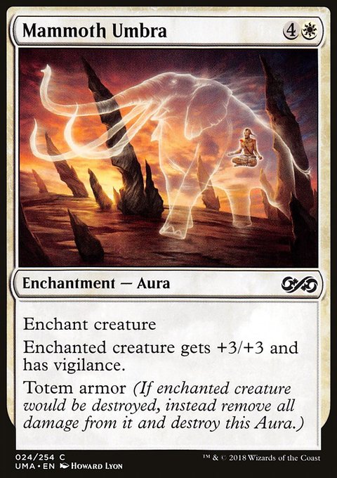 Mammoth Umbra, Ultimate Masters #24, Magic: The Gathering card