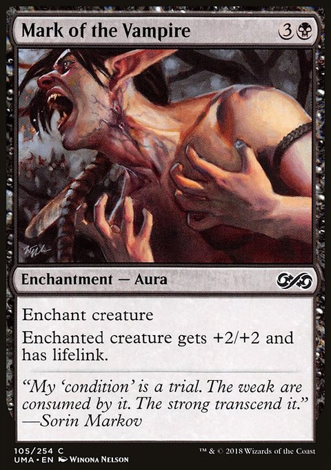 Mark of the Vampire, Ultimate Masters #105, Magic: The Gathering card