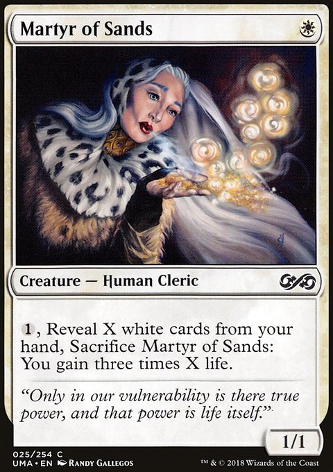 Martyr of Sands, Ultimate Masters #25, Magic: The Gathering card