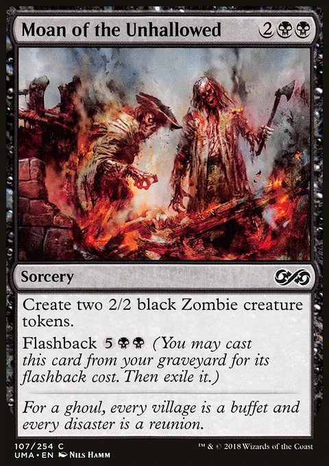 Moan of the Unhallowed, Ultimate Masters #107, Magic: The Gathering card