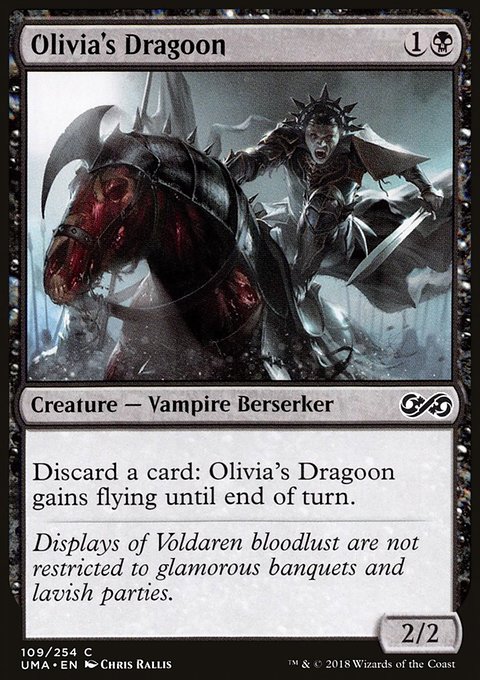 Olivia's Dragoon, Ultimate Masters #109, Magic: The Gathering card