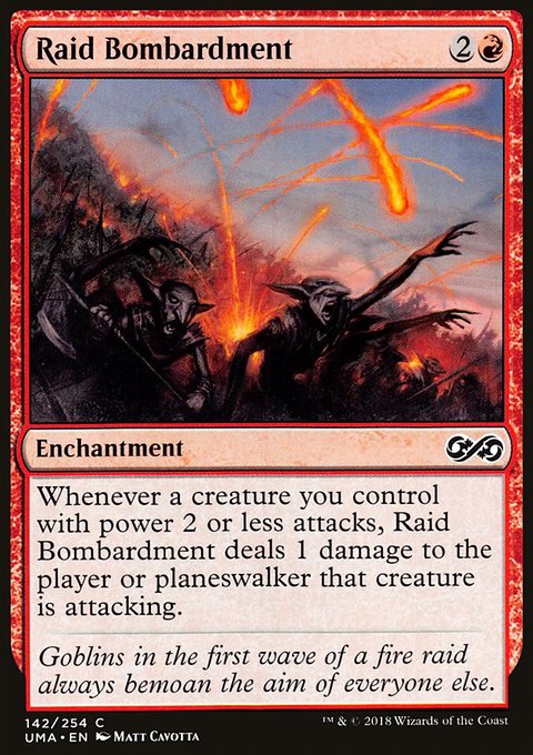 Raid Bombardment, Ultimate Masters #142, Magic: The Gathering card