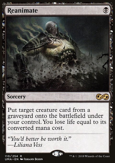 Reanimate, Ultimate Masters #110, Magic: The Gathering card