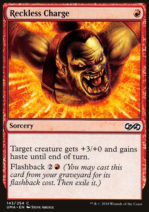 Reckless Charge, Ultimate Masters #143, Magic: The Gathering card