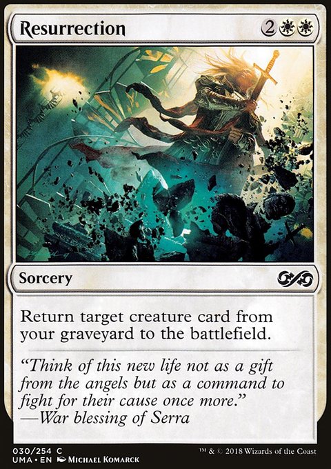 Resurrection, Ultimate Masters #30, Magic: The Gathering card