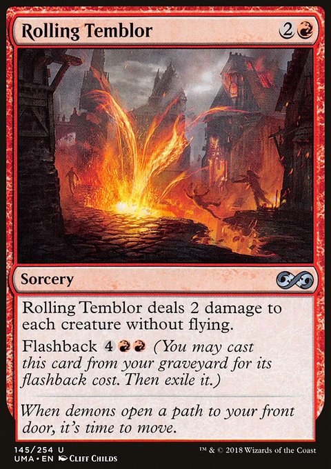 Rolling Temblor, Ultimate Masters #145, Magic: The Gathering card