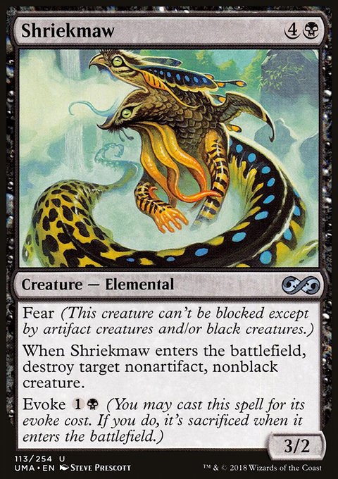 Shriekmaw, Ultimate Masters #113, Magic: The Gathering card