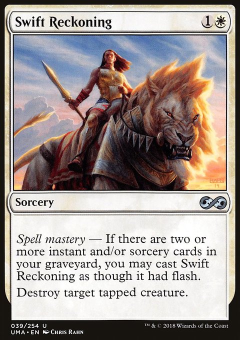 Swift Reckoning, Ultimate Masters #39, Magic: The Gathering card