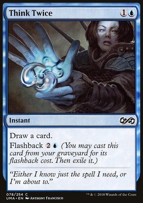 Think Twice, Ultimate Masters #78, Magic: The Gathering card
