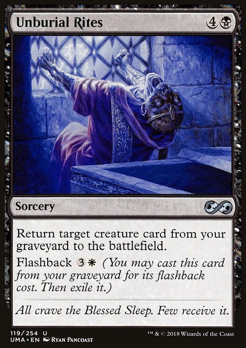 Unburial Rites, Ultimate Masters #119, Magic: The Gathering card