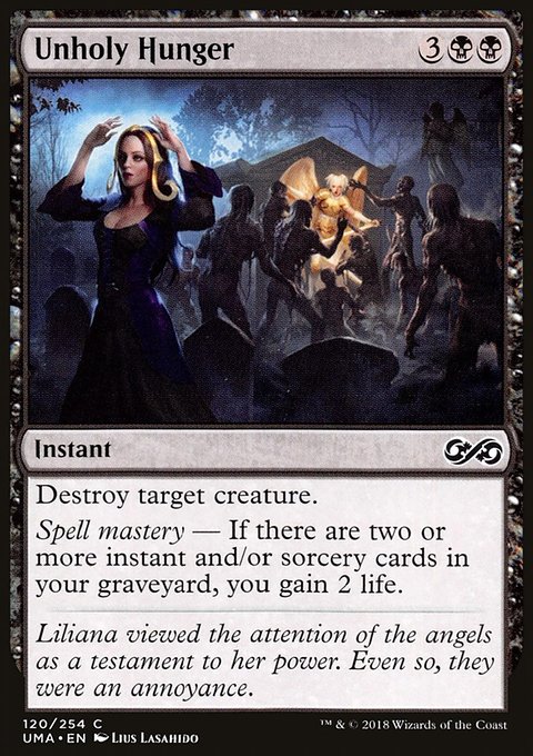 Unholy Hunger, Ultimate Masters #120, Magic: The Gathering card