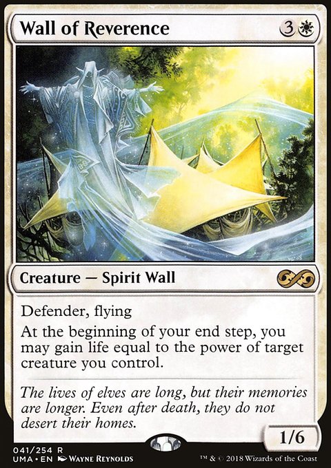 Wall of Reverence, Ultimate Masters #41, Magic: The Gathering card