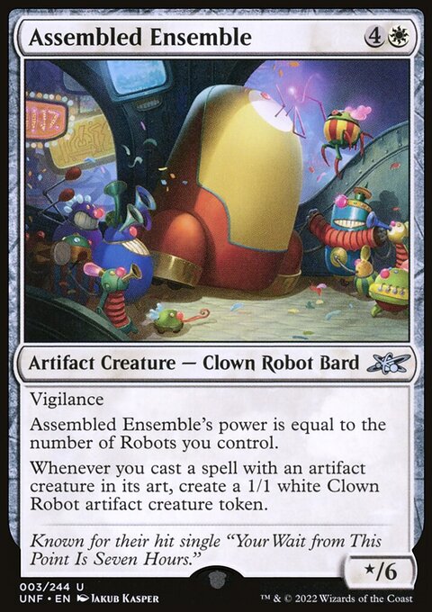 Assembled Ensemble, Unfinity #3, Magic: The Gathering card