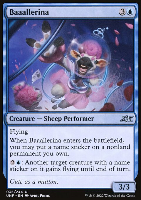Baaallerina, Unfinity #35, Magic: The Gathering card