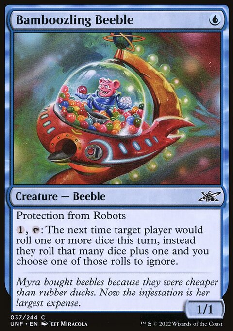 Bamboozling Beeble, Unfinity #37, Magic: The Gathering card