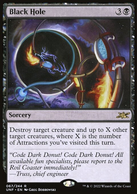 Black Hole, Unfinity #67, Magic: The Gathering card