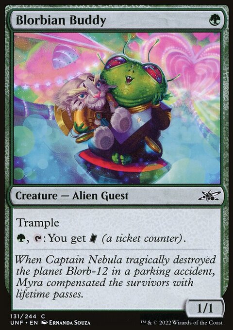 Blorbian Buddy, Unfinity #131, Magic: The Gathering card