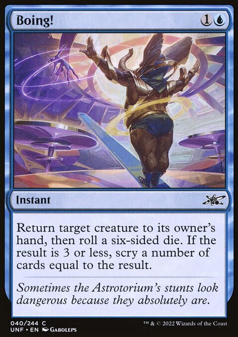 Boing!, Unfinity #40, Magic: The Gathering card