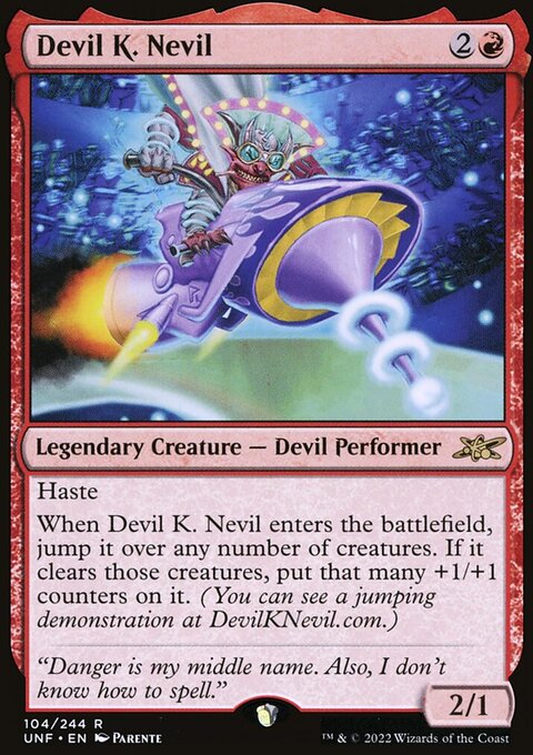 Devil K. Nevil, Unfinity #104, Magic: The Gathering card