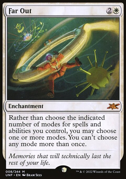 Far Out, Unfinity #8, Magic: The Gathering card