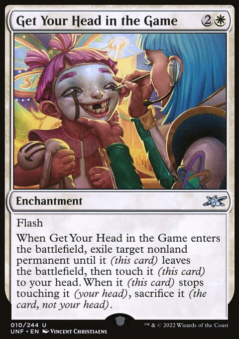 Get Your Head in the Game, Unfinity #10, Magic: The Gathering card
