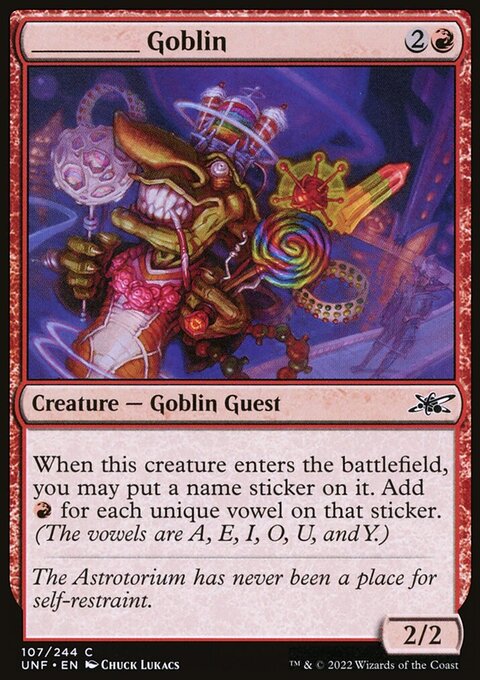 ________ Goblin, Unfinity #107, Magic: The Gathering card