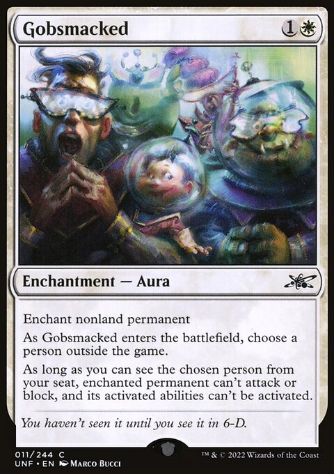 Gobsmacked, Unfinity #11, Magic: The Gathering card