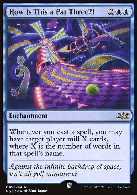 How Is This a Par Three?!, Unfinity #49, Magic: The Gathering card