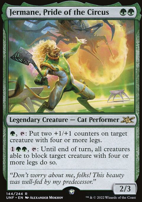 Jermane, Pride of the Circus, Unfinity #144, Magic: The Gathering card