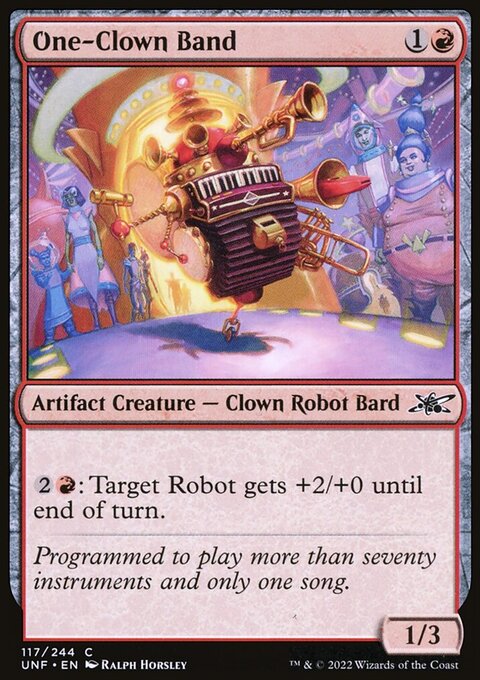 One-Clown Band, Unfinity #117, Magic: The Gathering card