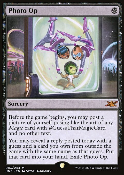 Photo Op, Unfinity #83, Magic: The Gathering card