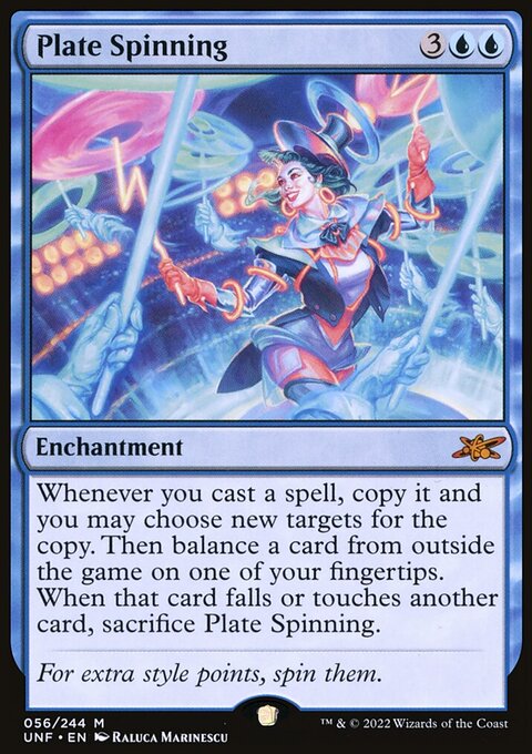 Plate Spinning, Unfinity #56, Magic: The Gathering card