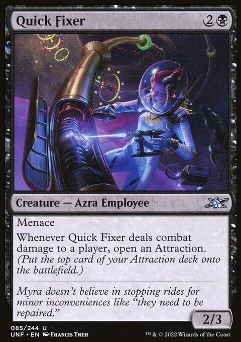 Quick Fixer, Unfinity #85, Magic: The Gathering card