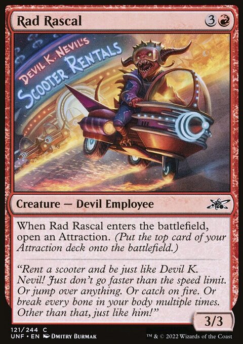 Rad Rascal, Unfinity #121, Magic: The Gathering card