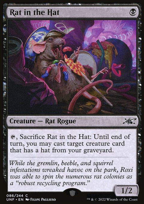 Rat in the Hat, Unfinity #86, Magic: The Gathering card