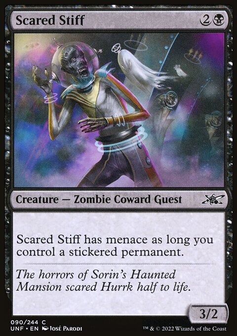 Scared Stiff, Unfinity #90, Magic: The Gathering card