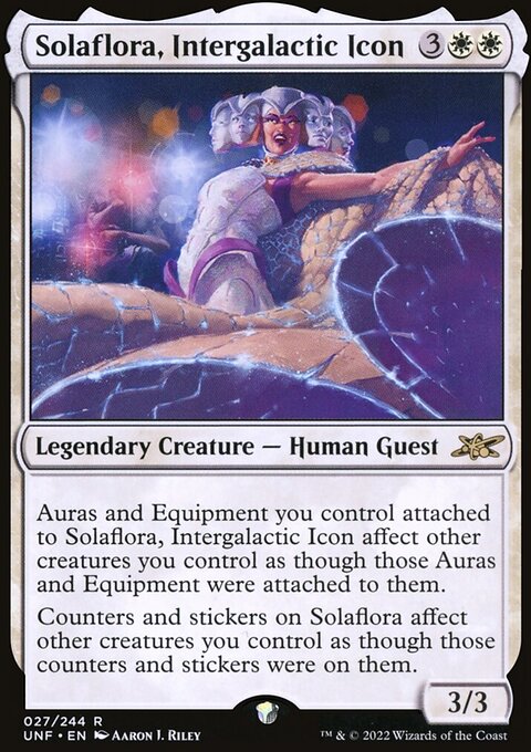 Solaflora, Intergalactic Icon, Unfinity #27, Magic: The Gathering card