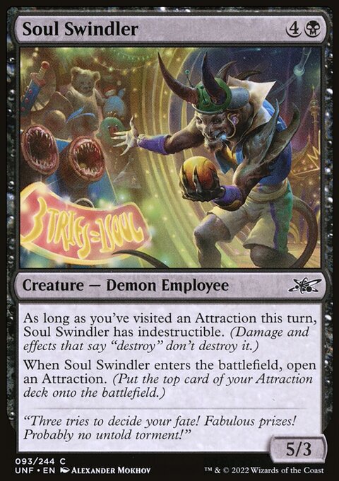 Soul Swindler, Unfinity #93, Magic: The Gathering card