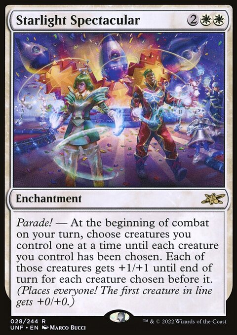 Starlight Spectacular, Unfinity #28, Magic: The Gathering card