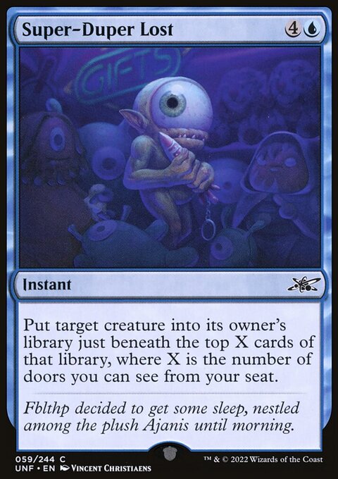 Super-Duper Lost, Unfinity #59, Magic: The Gathering card