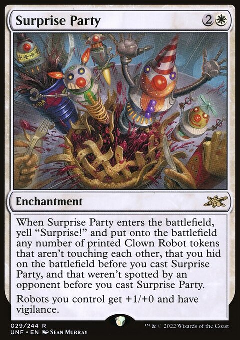 Surprise Party, Unfinity #29, Magic: The Gathering card
