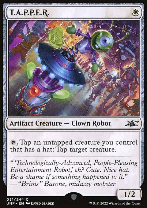 T.A.P.P.E.R., Unfinity #31, Magic: The Gathering card
