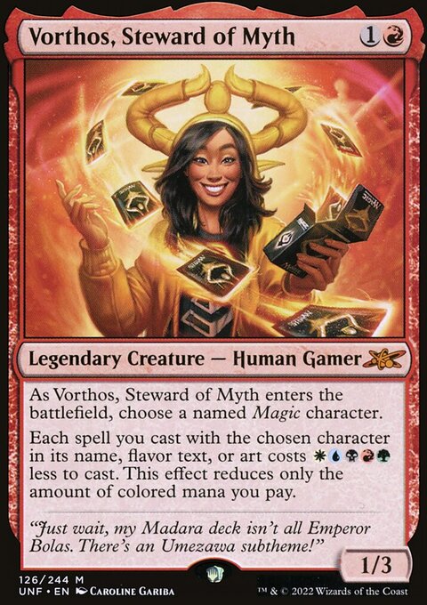 Vorthos, Steward of Myth, Unfinity #126, Magic: The Gathering card