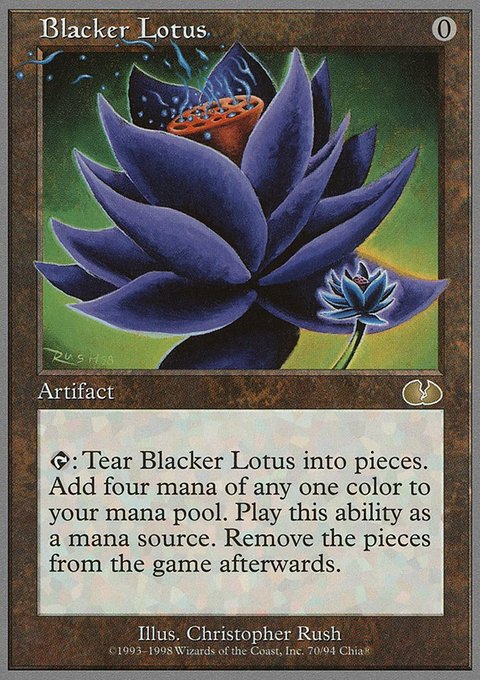 Blacker Lotus, Unglued #70, Magic: The Gathering card