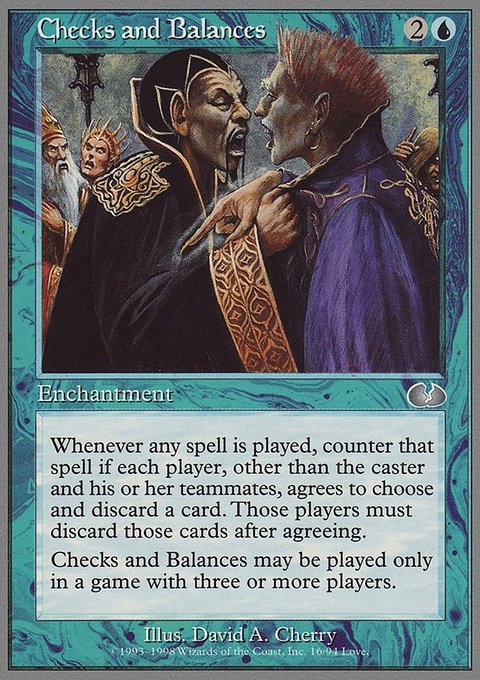 Checks and Balances, Unglued #16, Magic: The Gathering card