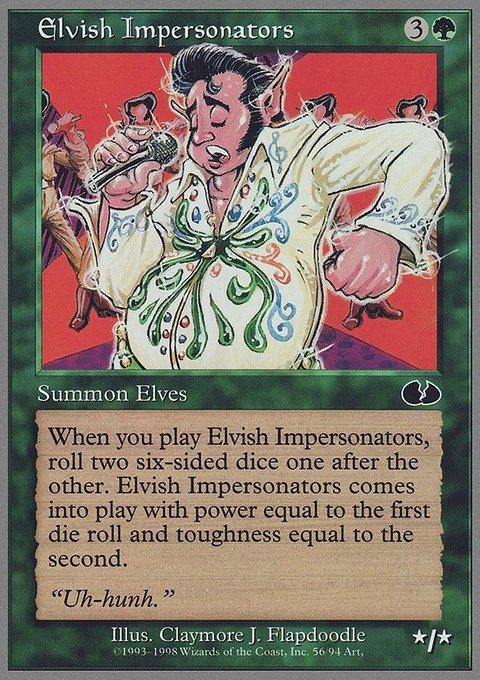 Elvish Impersonators, Unglued #56, Magic: The Gathering card