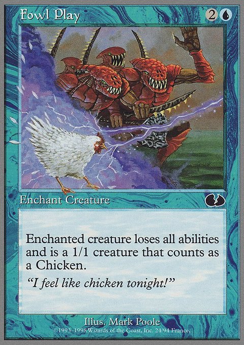Fowl Play, Unglued #24, Magic: The Gathering card