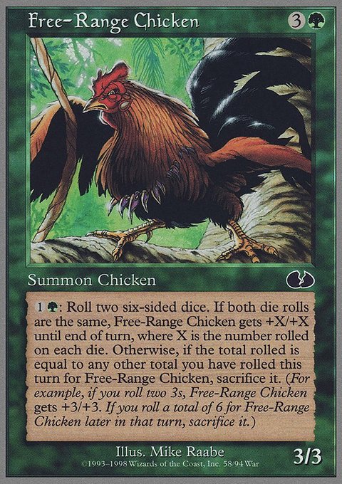 Free-Range Chicken, Unglued #58, Magic: The Gathering card